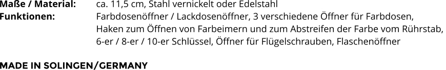 Lackdosenffner Nr. 7299